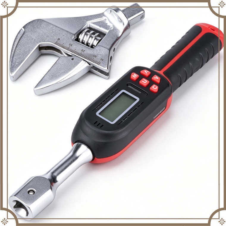 Torque Wrench - ประแจแรงบิดดิจิตอลอิเล็กทรอนิกส์ความแม่นยำสูง หัวปรับแรงบิดแบบเปิดที่สามารถเปลี่ยนได้