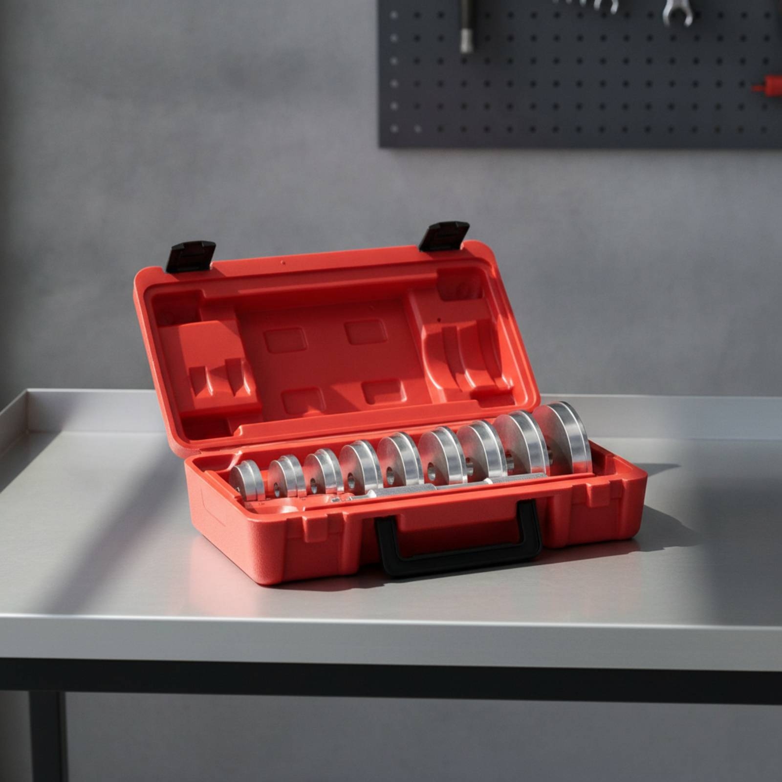 Automotive Tools - ชุดเครื่องมือแบริ่ง 10 ชิ้นพร้อมกล่อง ชุดถอดลูกปืนล้อรถยนต์ แบบพกพา ใช้งานได้หลากหลายสำหรับช่างยนต์
