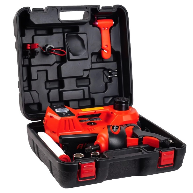 Car Jack - ขายดี ชุดเครื่องมือซ่อมรถฉุกเฉิน ประกอบด้วยแม่แรงยกรถไฮดรอลิกไฟฟ้า 5 ตัน 12V