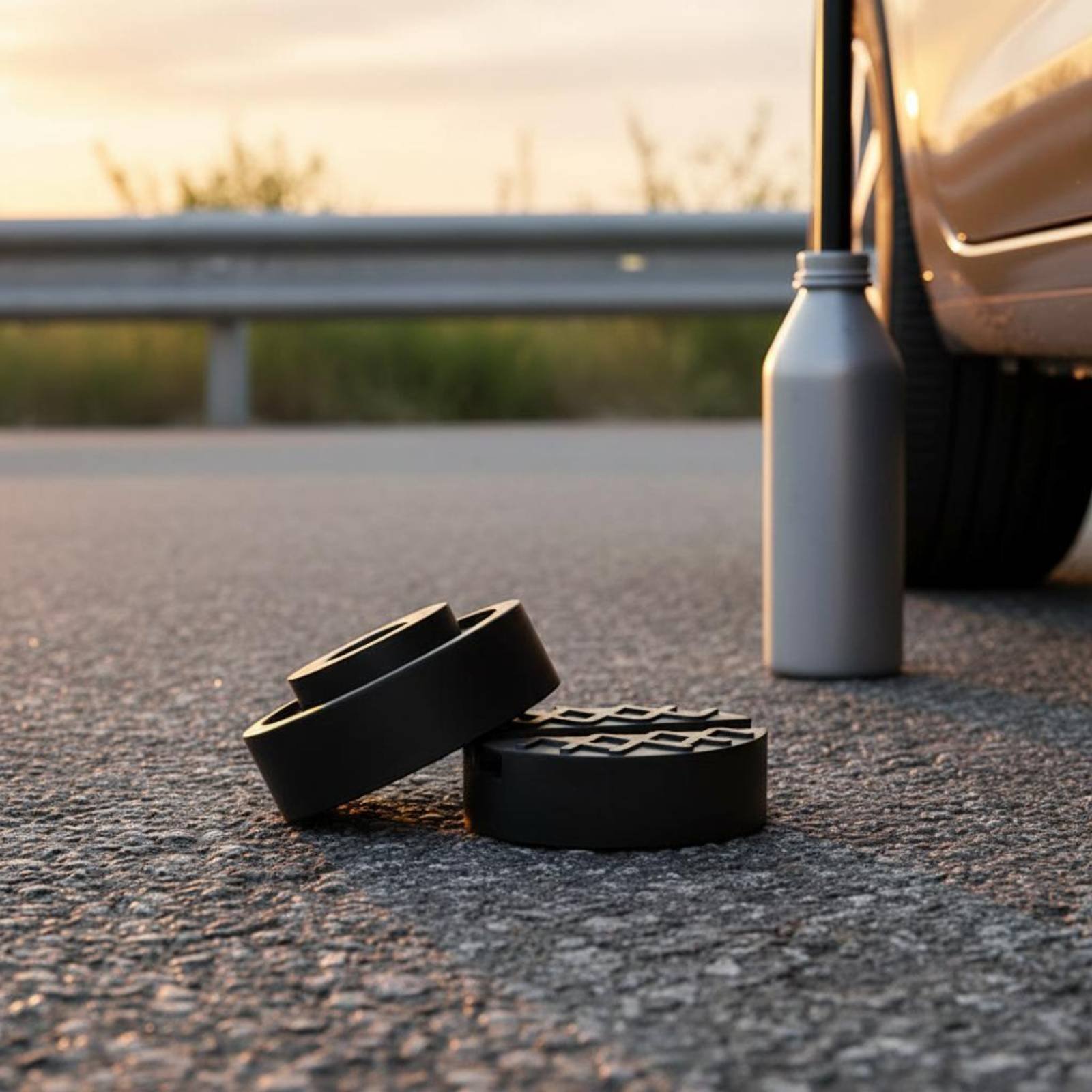 Car Jack - บล็อกรองรับยกของแบบกันลื่น แผ่นยางรองยก รองรับน้ำหนักได้มาก สำหรับงานหนัก ใช้ในโรงรถ ริมถนน