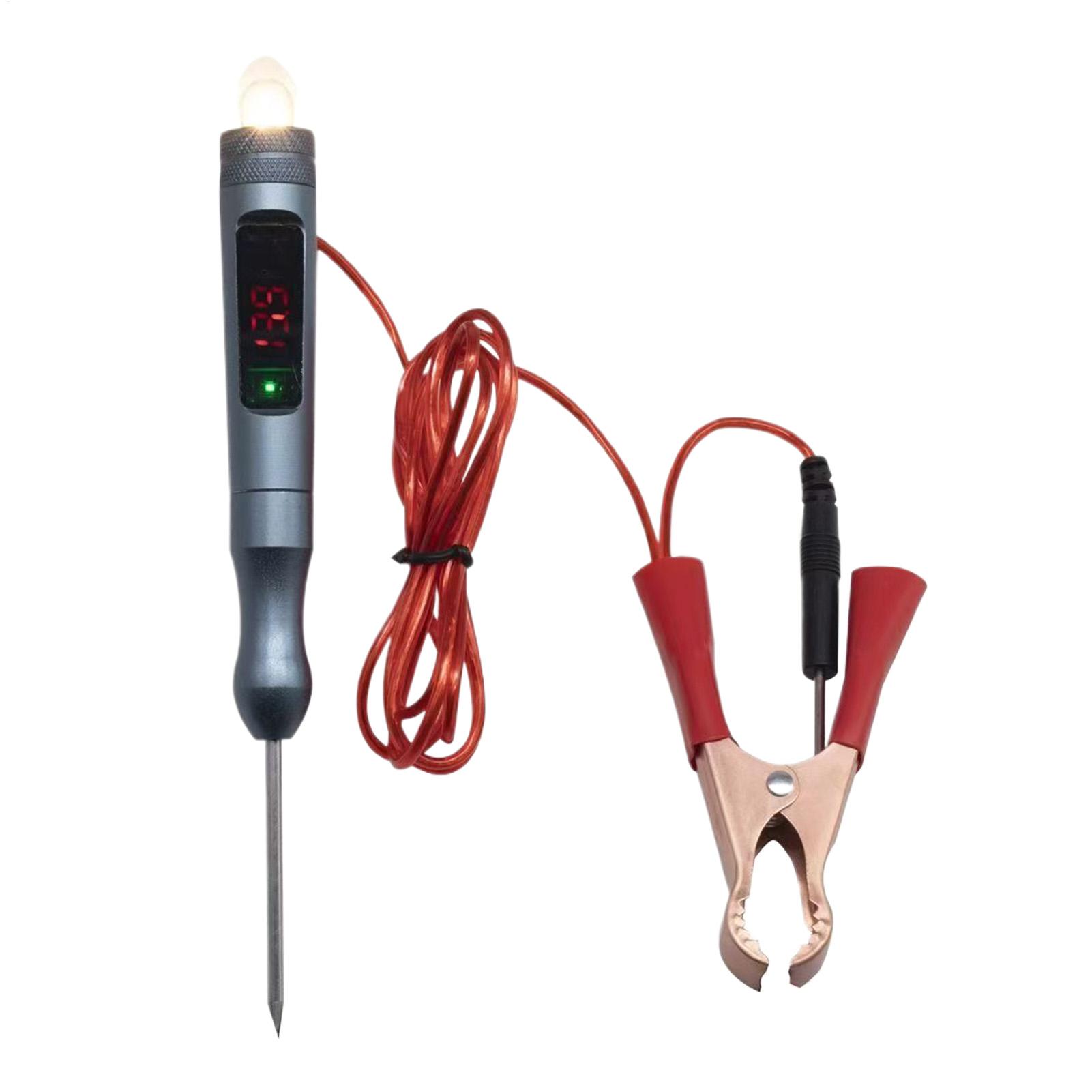 Car Diagnostic Tool - เครื่องทดสอบไฟรถยนต์ 0-45V LED จอแสดงผลดิจิตอล เครื่องมือวินิจฉัยแรงดันไฟฟ้าแบบสองทิศทาง สำหรับรถยนต์