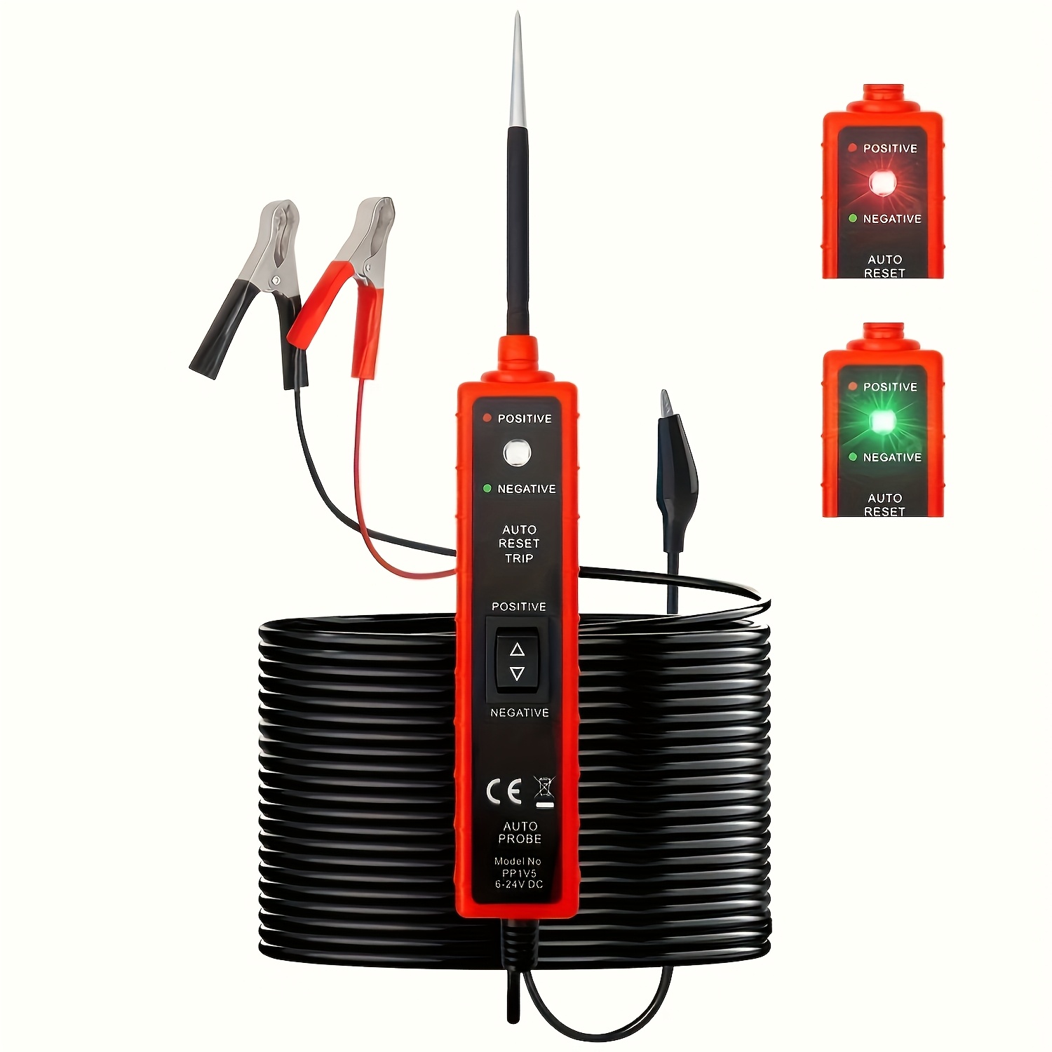Car Diagnostic Tool - เครื่องทดสอบระบบไฟฟ้าในรถยนต์แบบมัลติฟังก์ชัน รองรับแรงดันไฟฟ้า 6V-24V DC | เครื่องมือวินิจฉัยพร้อมฟังก์ชันทดสอบขั้วไฟฟ้า,