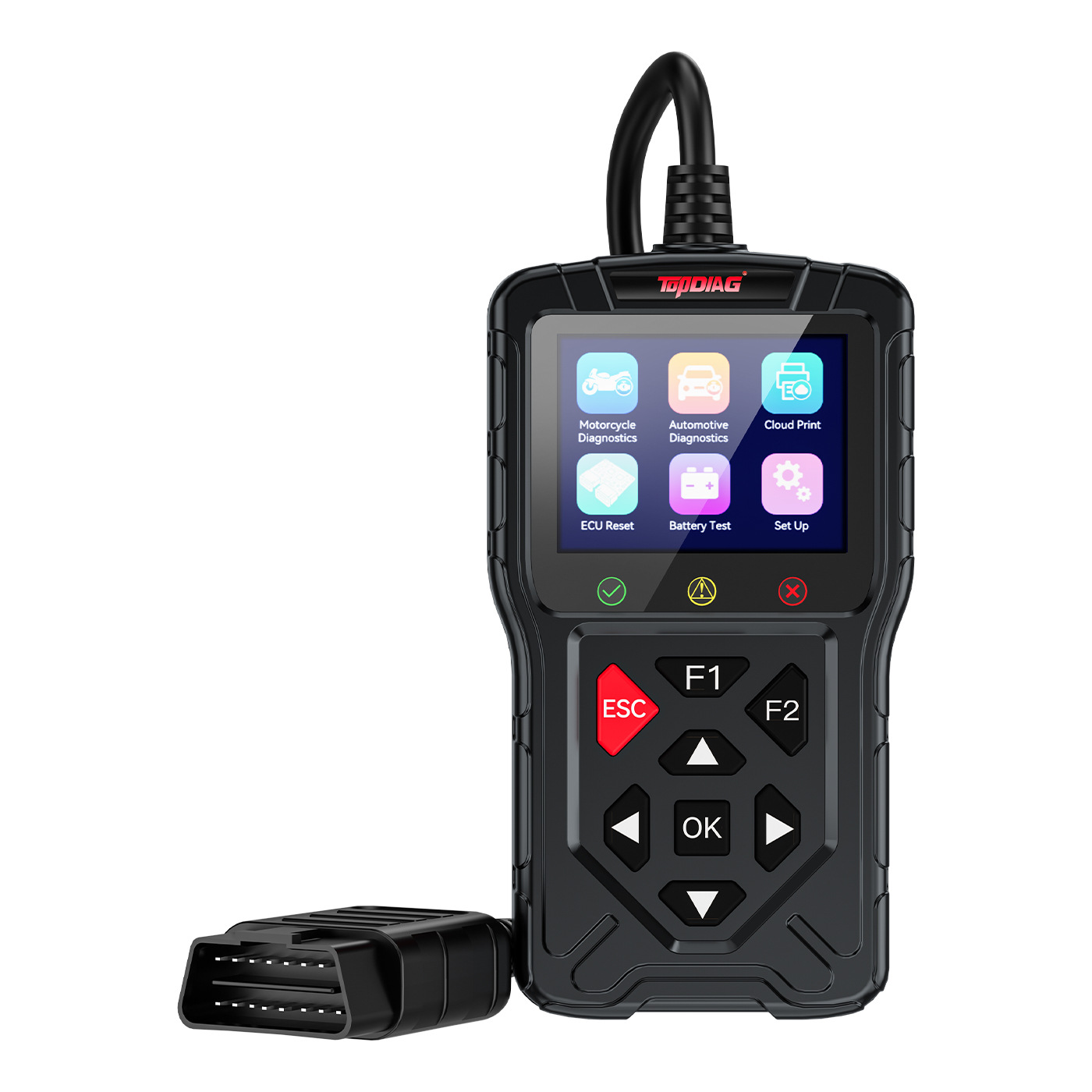 Car Diagnostic Tool - เครื่องมือวินิจฉัยและอ่านรหัสข้อผิดพลาดของรถยนต์ TONY พร้อมการรับประกัน 1 ปี ป้องกันน้ำและฝุ่นระดับ