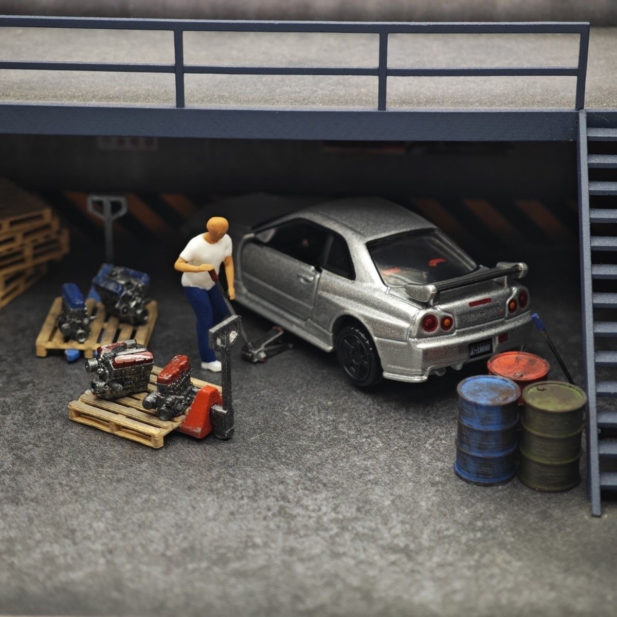 1:64 ของตกแต่งฉากร้านซ่อมรถยนต - Car Jack บทวิจารณ์และราคา