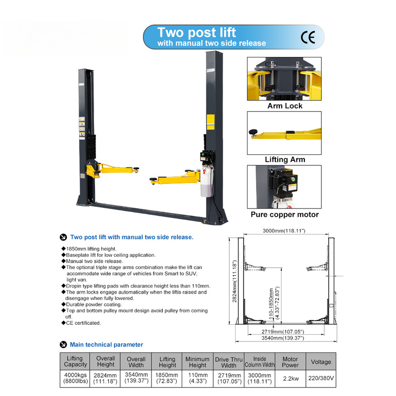 MOLISPEED ลิฟต์ยกรถแบบสองเสา ร - Car Lift บทวิจารณ์และราคา