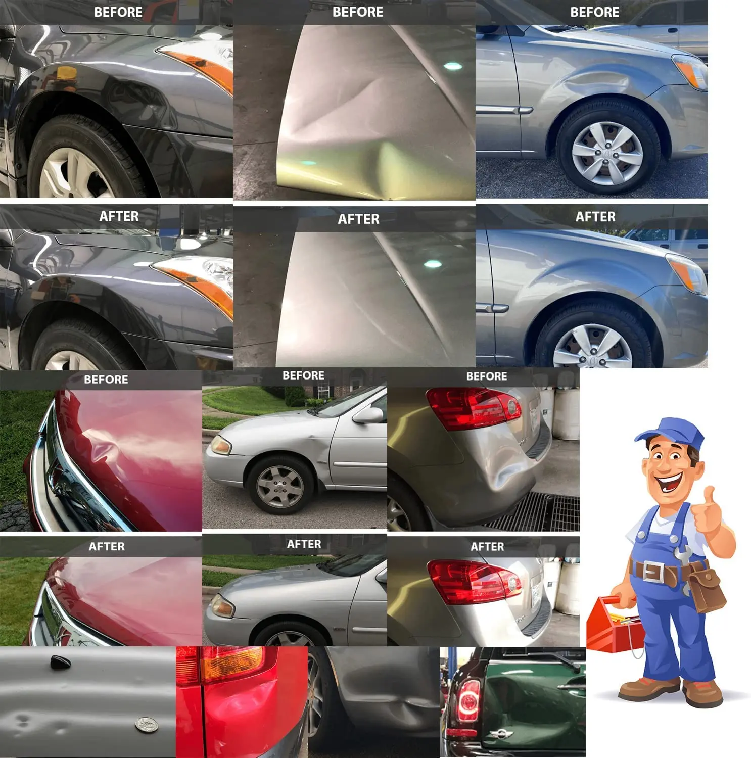 ชุดเครื่องมือซ่อมรอยบุบรถยนต์  - Automotive Tools บทวิจารณ์และราคา